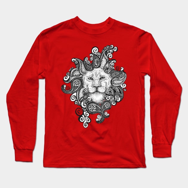 Lion Long Sleeve T-Shirt by JoonMoon